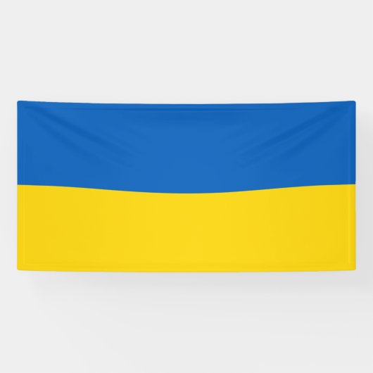 Ukraine-Flagge Banner (Horizontal)