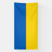 Ukraine-Flagge Banner (Vertikal)