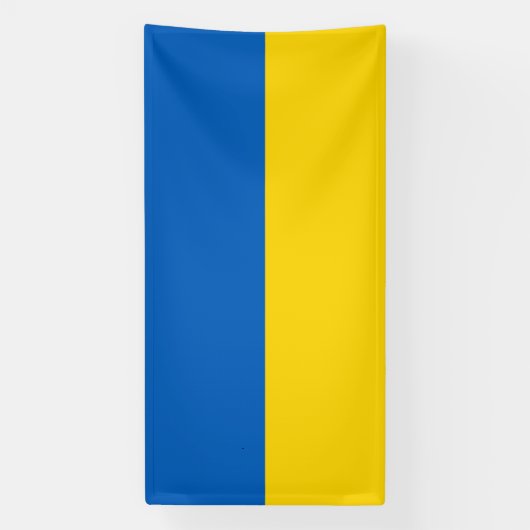 Ukraine-Flagge Banner (Vertikal)