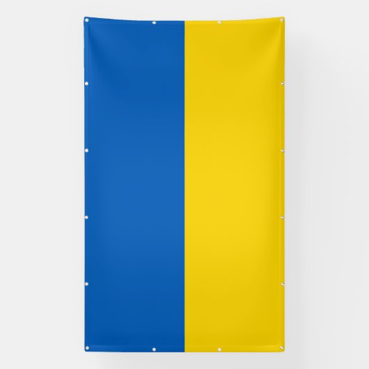 Ukraine-Flagge Banner (Vertikal)