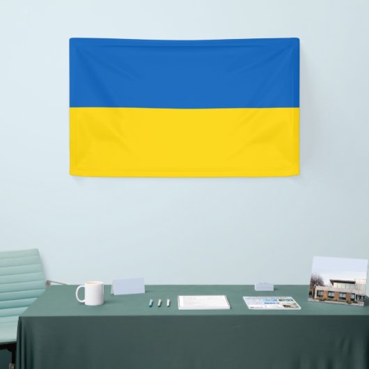 Ukraine-Flagge Banner (Messeveranstaltung)