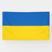 Ukraine-Flagge Banner (Horizontal)