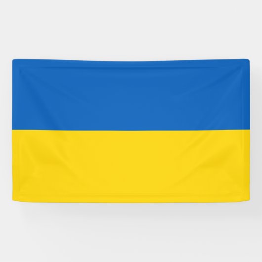 Ukraine-Flagge Banner (Horizontal)