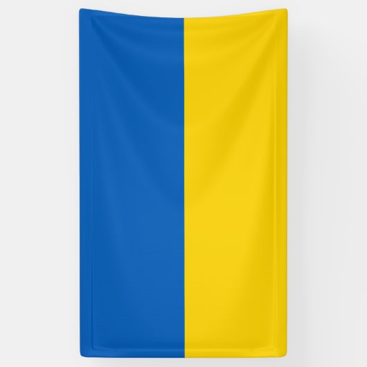 Ukraine-Flagge Banner (Vertikal)