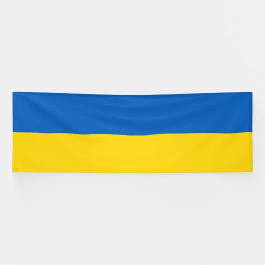 Ukraine-Flagge Banner (Horizontal)