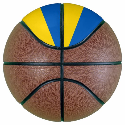 Ukraine-Flagge Basketball (Rechts)
