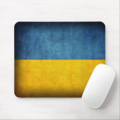Ukraine Flagge beunruhigtes Mousepad (Mit Mouse)