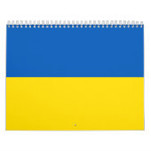 Ukraine Flagge blau und gelb patriotisch modern Kalender (Titelbild)