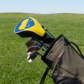 Ukraine-Flagge, blaue und gelbe Herzenstieftaube Golf Headcover (In SItu)