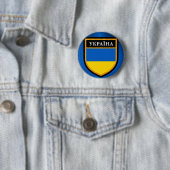 Ukraine-Flagge Button (Beispiel)