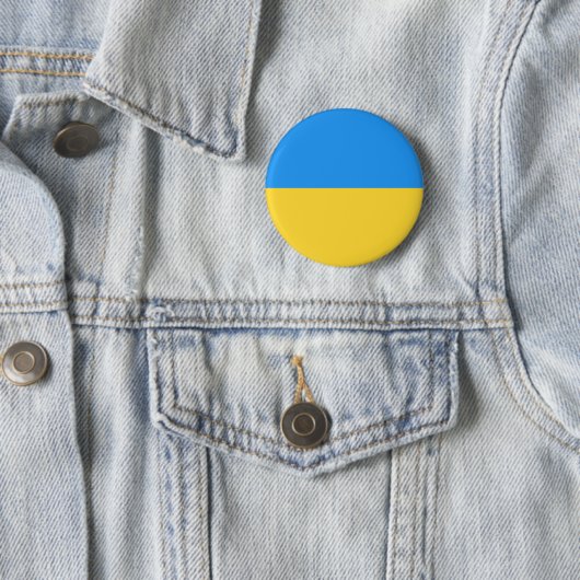 Ukraine-Flagge Button (Beispiel)