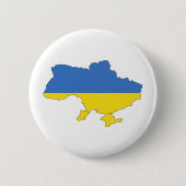 Ukraine-Flagge Button (Vorderseite)