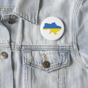 Ukraine-Flagge Button