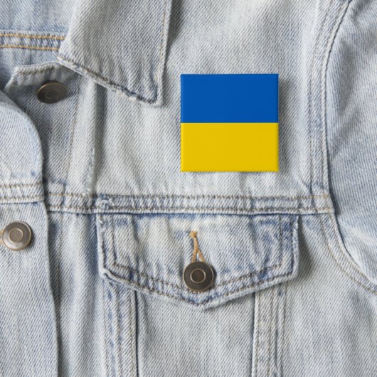 Ukraine-Flagge Button (Beispiel)