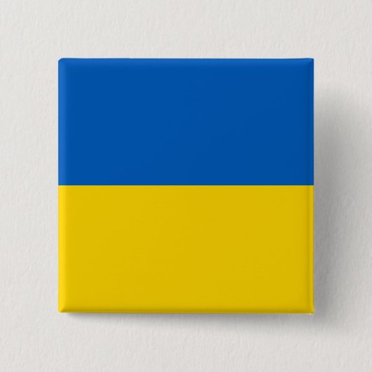 Ukraine-Flagge Button (Vorderseite)