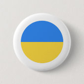 Ukraine-Flagge Button (Vorderseite)