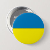 Ukraine-Flagge Button (Vorne & Hinten)