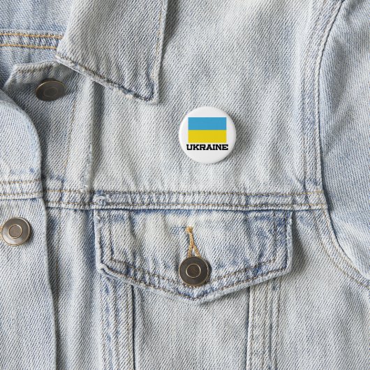 Ukraine-Flagge Button (Beispiel)