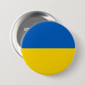Ukraine-Flagge Button (Vorne & Hinten)