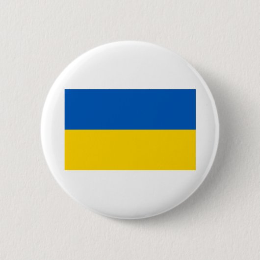 Ukraine-Flagge Button (Vorderseite)