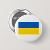Ukraine-Flagge Button (Vorne & Hinten)