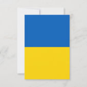 Ukraine-Flagge Dankeskarte (Vorderseite)