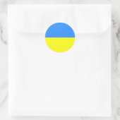 Ukraine, Flagge der Ukraine Runder Aufkleber (Tasche)