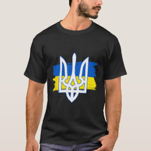Ukraine-Flagge Dreizack - Ukrainischer Tryzub Patr T-Shirt