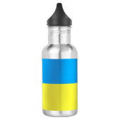 Ukraine-Flagge Edelstahlflasche (Links)