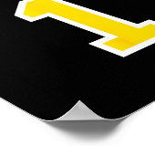 Ukraine-Flagge Eins Poster (Ecke)