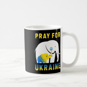 Ukraine-Flagge Elefant Vintage Ukrainisch Ukraine Kaffeetasse