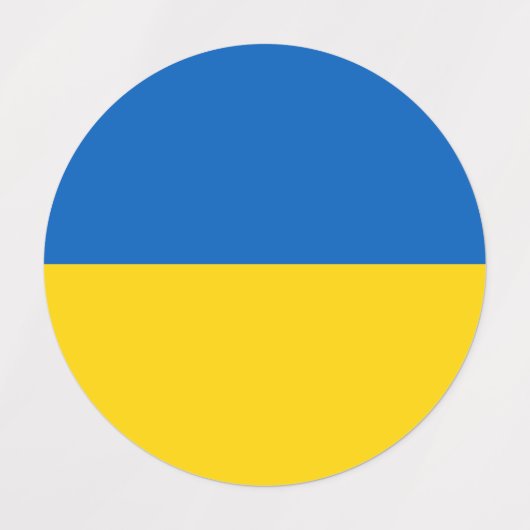 Ukraine-Flagge Etiketten (Design 1)