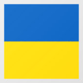 Ukraine-Flagge Fensteraufkleber (Blatt)
