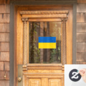 Ukraine-Flagge Fensteraufkleber (Haustür)