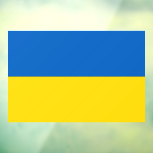 Ukraine-Flagge Fensteraufkleber (Blatt 3)