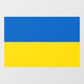 Ukraine-Flagge Fensteraufkleber (Blatt)