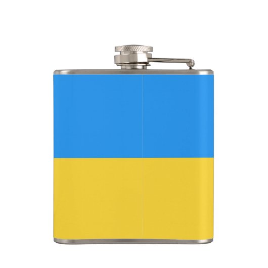 Ukraine-Flagge Flachmann (Rückseite)