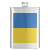 Ukraine-Flagge Flachmann (Vorderseite)