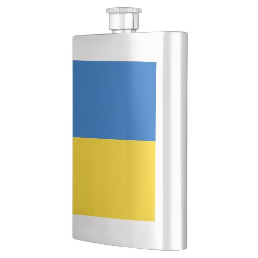 Ukraine-Flagge Flachmann (Links)