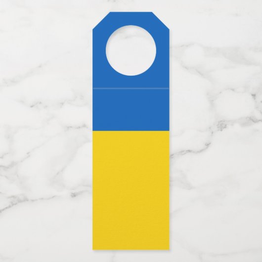 Ukraine-Flagge Flaschenanhänger (Vorderseite)