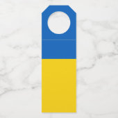 Ukraine-Flagge Flaschenanhänger (Rückseite)