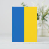 Ukraine-Flagge Flat Danke-Karte Dankeskarte (Stehend Vorderseite)
