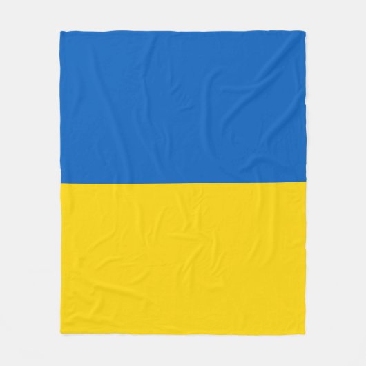 Ukraine-Flagge Fleecedecke (Vorderseite)