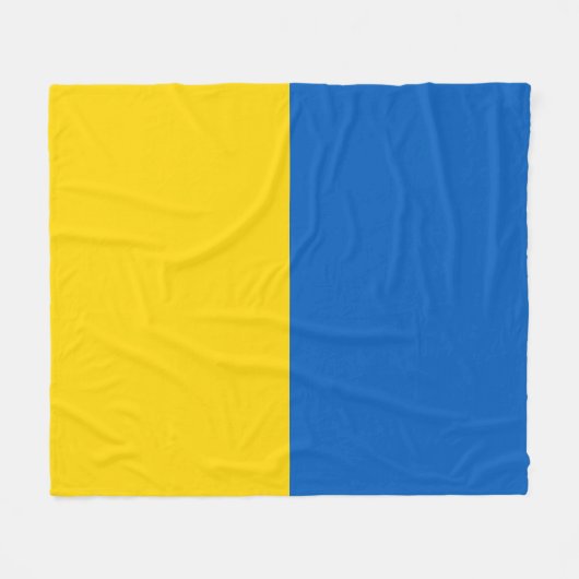 Ukraine-Flagge Fleecedecke (Vorderseite (Horizontal))
