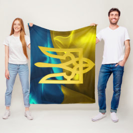 Ukraine-Flagge Fleecedecke
