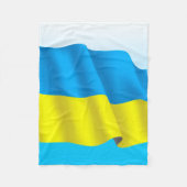 Ukraine-Flagge Fleecedecke (Vorderseite)