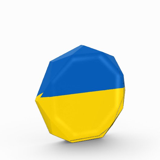 Ukraine-Flagge Fotoblock (Links)
