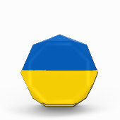 Ukraine-Flagge Fotoblock (Vorderseite)