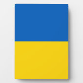 Ukraine-Flagge Fotoplatte (Vorderseite)