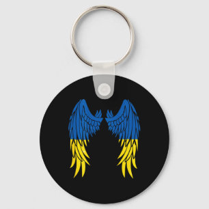 Ukraine-Flagge für ukrainische Frau Männer Kinder Schlüsselanhänger